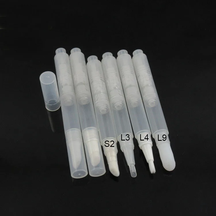 3ml clear click type plastic cosmetic pen for lip glossy/brush/honey acne vulgaris spot removal eye serum essence cosmetic pack