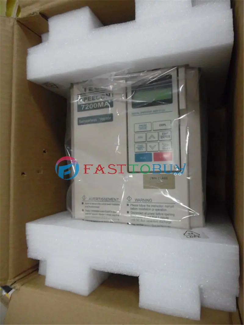 Новый VFD инвертор с переменной частотой 0 75 кВт 1 л.с. 380 В 400 Гц TECO 7200MA ЧПУ шпиндель