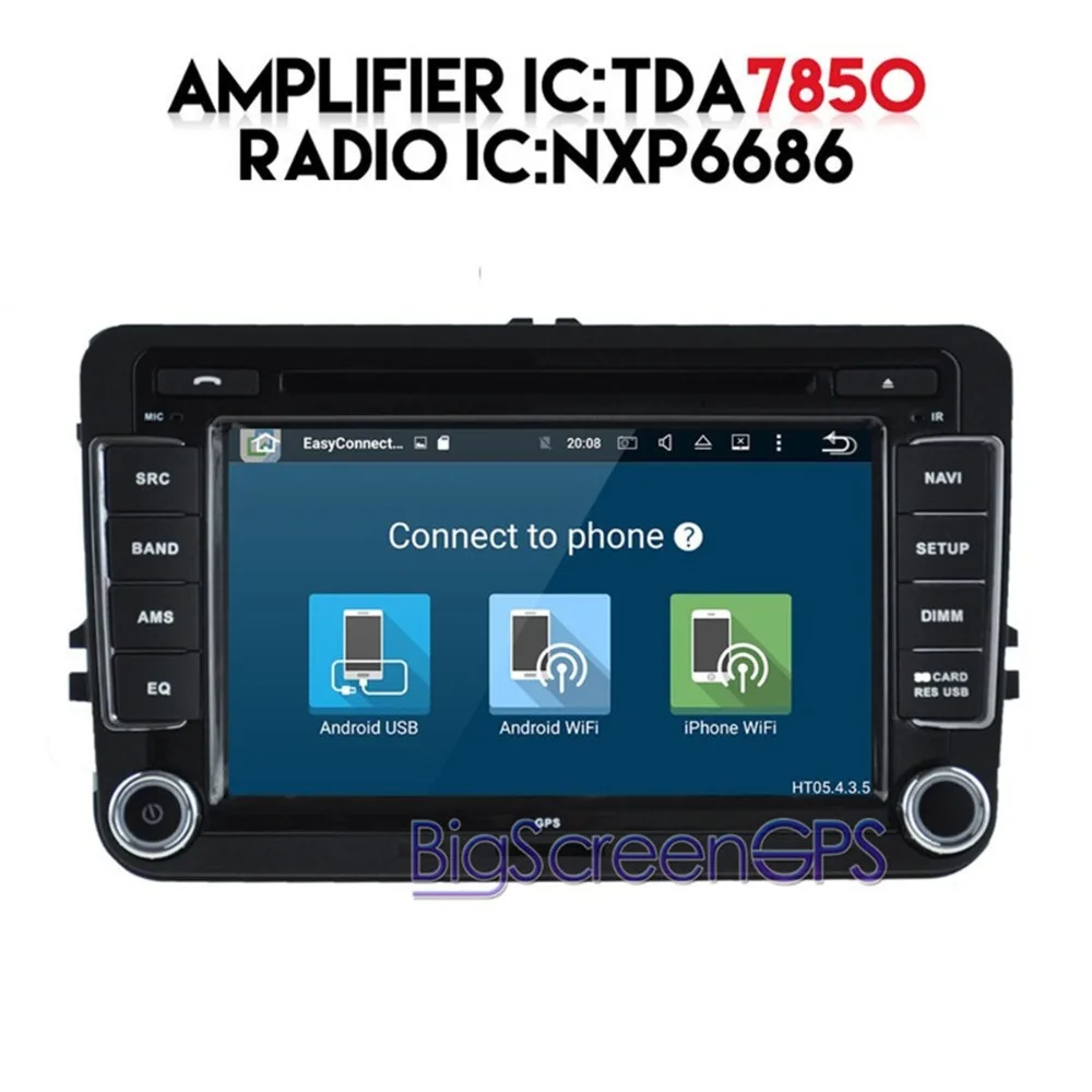 7 дюймов 2 Din Android 9 0 автомобильный dvd плеер GPS Navi Стерео для VW/Skoda/Golf/Polo AUX Rds радио Wifi
