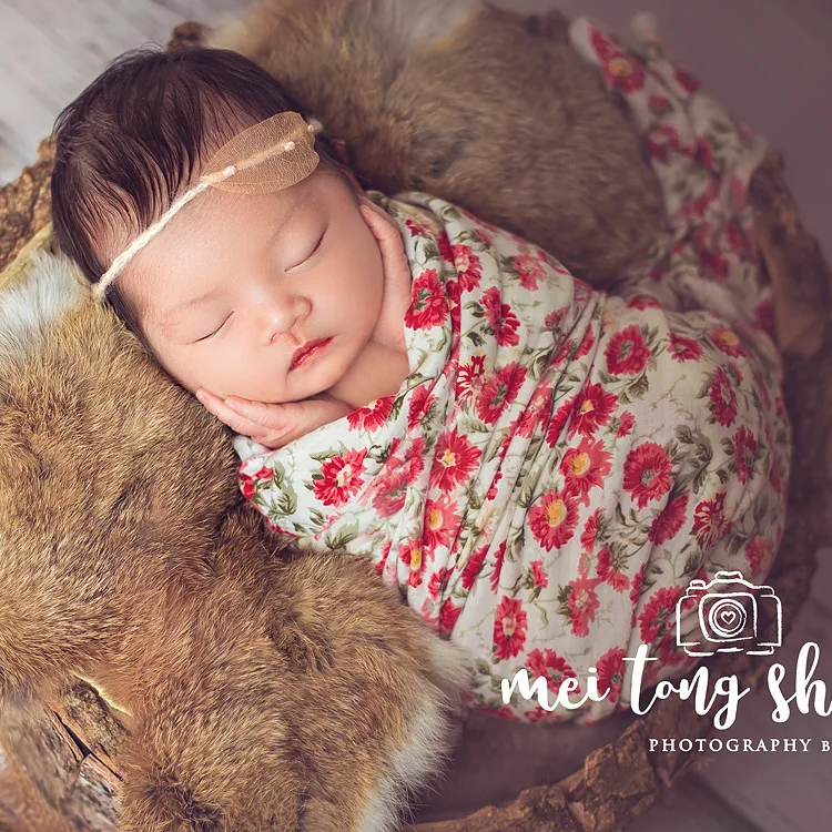 Хлопковая эластичная ткань для новорожденных 45x168 см|cotton newborn cotton wrap|photography
