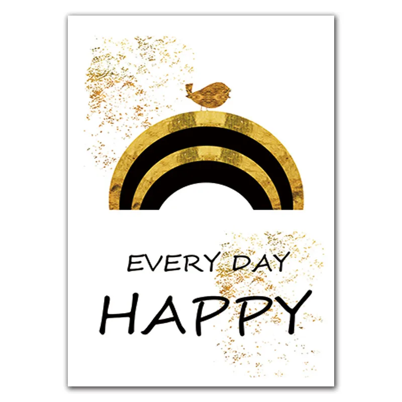 Минималистичная абстрактная Радуга кокосовое дерево холст картина плакат