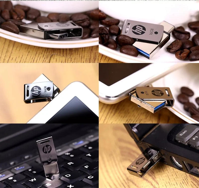 Флешка Флэш-накопитель USB HP 32 ГБ, 64 ГБ, 16 ГБ, USB3.1, Pendrive DIY, ЛОГОТИП. флешки