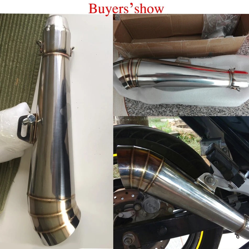 Выхлопная труба глушителя для Honda Yamaha MT09 FZ09 FZ07 MT07 для Kawasaki Z750 Z800 Z900 для Suzuki GSXR 750 1000 Для KTM Duke ADV