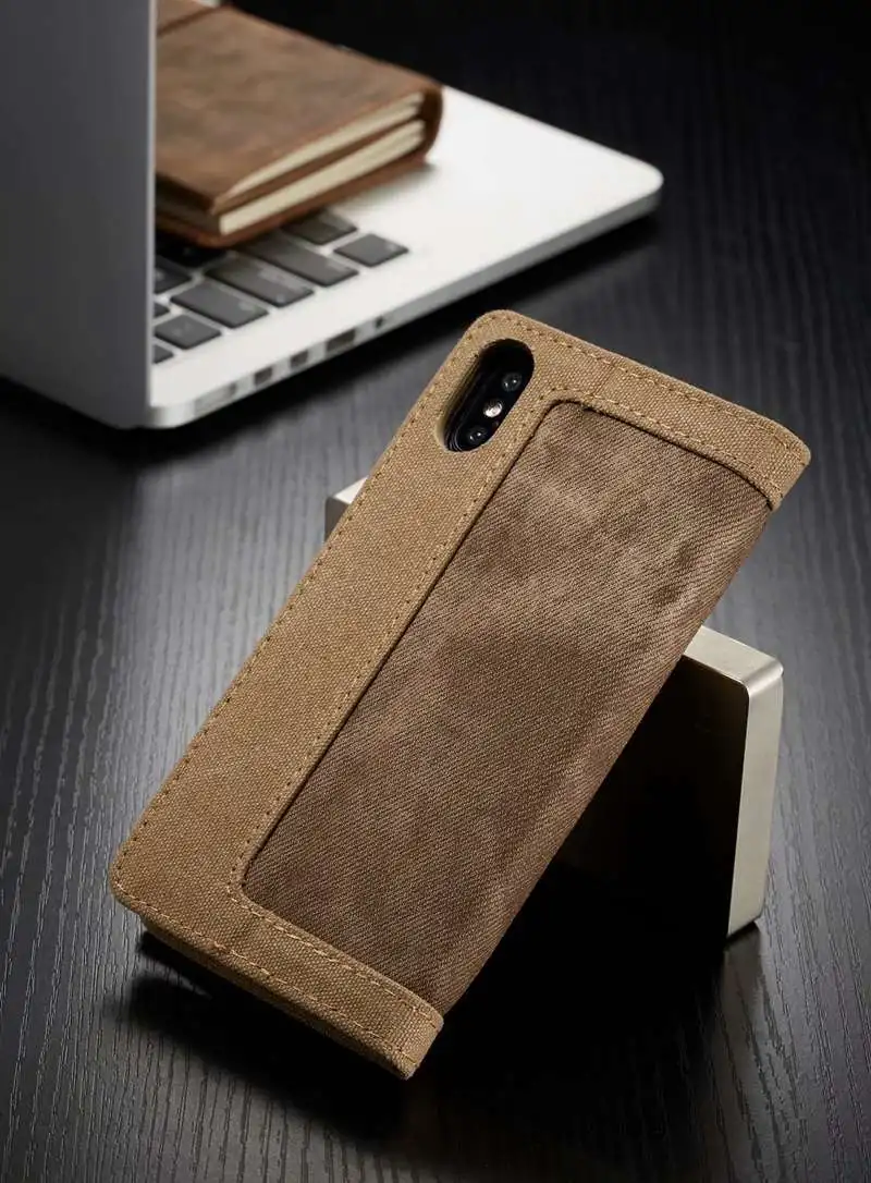 Холщовый флип-чехол для coque iphone 11 pro xr x xs max 6 s 7 8 plus 5 s e Funda Etui защитный чехол для телефона аксессуары сумка