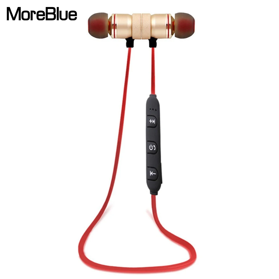 Moreblue E07 Спорт работает гарнитура Беспроводной Bluetooth наушники Металл Магнитная