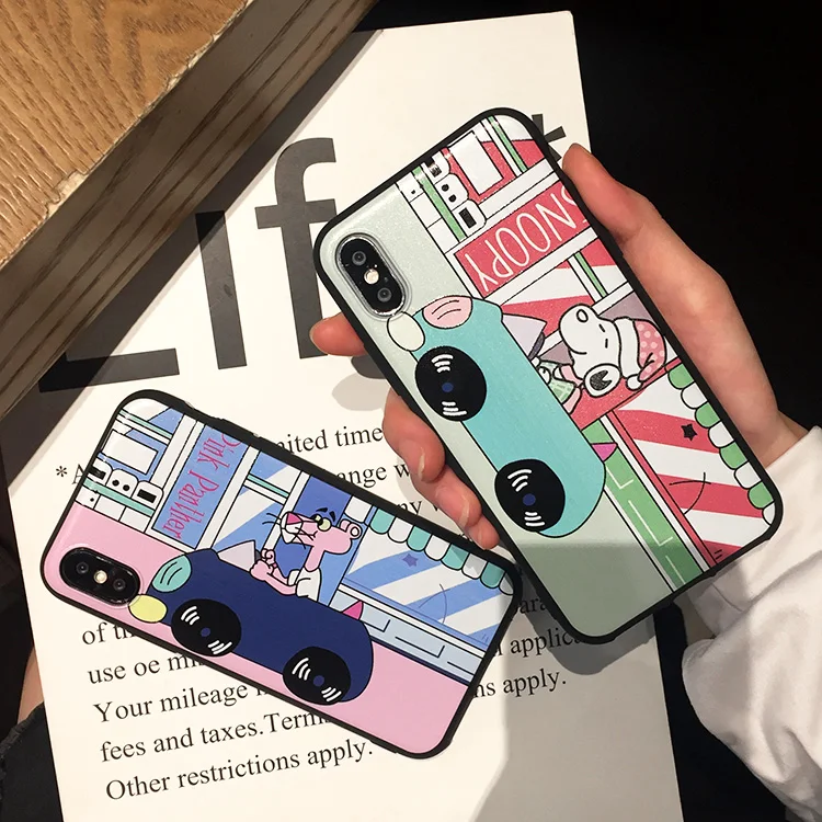 Для Samsung Note 8/9/5 Чехол для мобильного телефона Galaxy a9s/a6s Розовая пантера основа s7edge