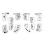 Автомобильная Кнопка рулевого колеса Areyourshop серебристая отделка для Benz GLE GLS A B GLA CLS класс ABS пластиковые автомобильные аксессуары Чехлы