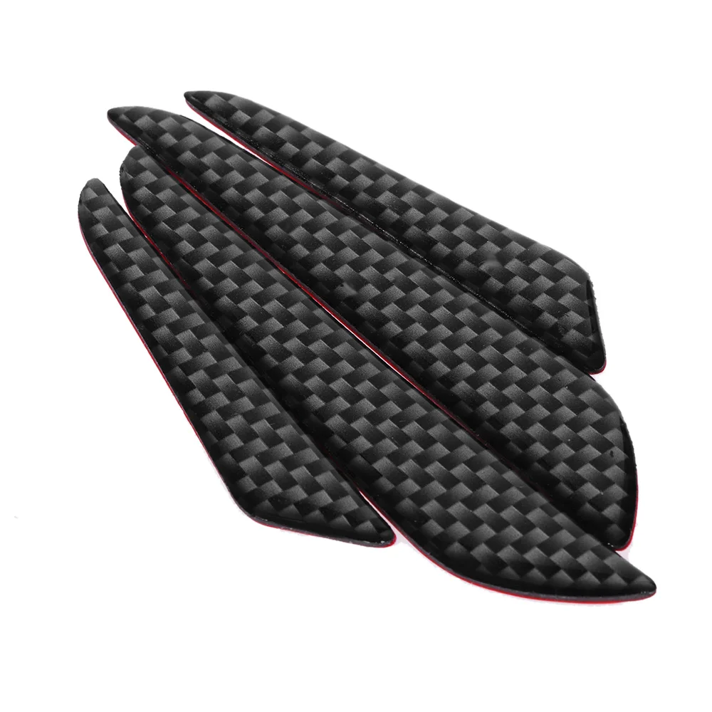 4 шт. автомобильные наклейки из углеродного волокна для защиты от