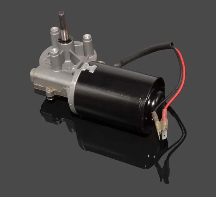 Высокий крутящий момент 6N. m 12 v/24v30W DC червячный мотор-редуктор замена двери гаража правый угол Реверсивный металлический медный вал турбины