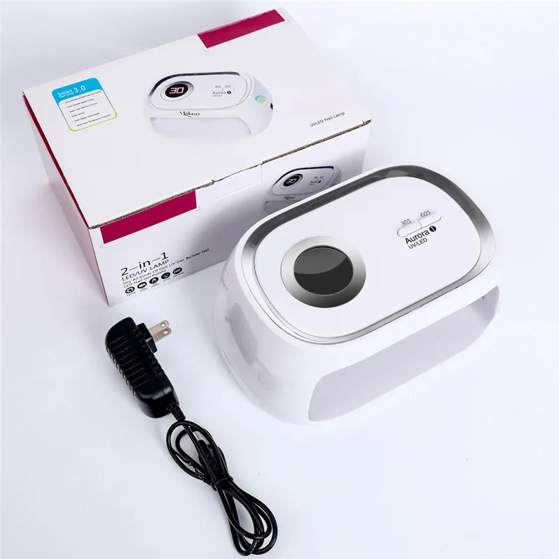 Умная 48 Вт УФ светодиодная лампа для ногтей Сушилка трапециевидная форма Ice UV