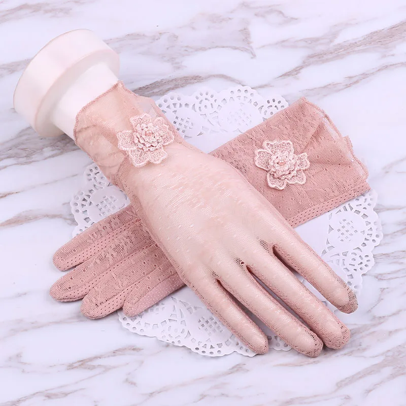 Женские весенне-летние перчатки для вождения с защитой от ультрафиолета