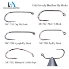 Maximumcatch 100 шт., 681012141618, безопасные для рыбы, безымянные, для ловли нахлыстом, яркие, влажные, Нимфа, креветки, Caddis, Pupa, рыболовные крючки