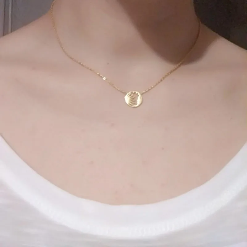 Ожерелья для женщин ювелирные изделия колье 2019 круглые подвески из нержавеющей