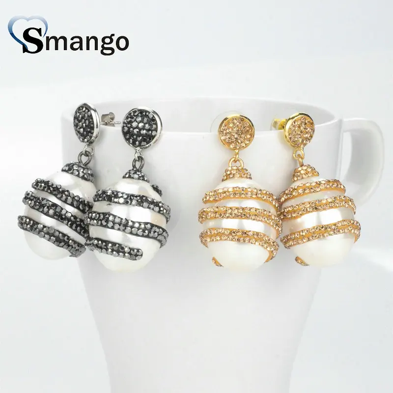 3Pairs The Oval Pearl Earrings Women Fashion Earrings.two Colors Crystals | Украшения и аксессуары