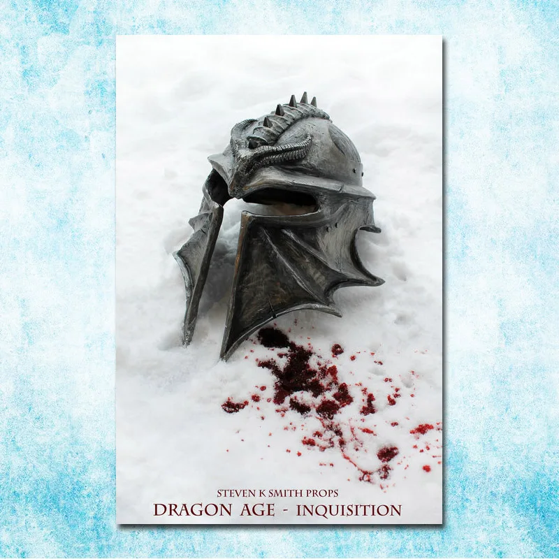 Dragon Age 3 инквизиция Горячая игры Искусство шелк Холст печати плакатов 13x20 32x48 дюймов настенные панно для гостиной Декор(больше)-1