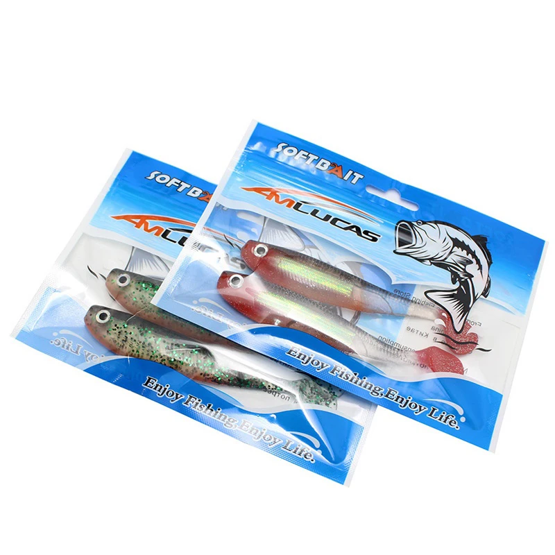 Amlucas, 2 шт./лот, мягкая искусственная приманка для рыбалки, 12 см, 12,7 г, Shad, силиконовая, профессиональная, Lur, гольян, воблер свимбейт, рыба, WE334