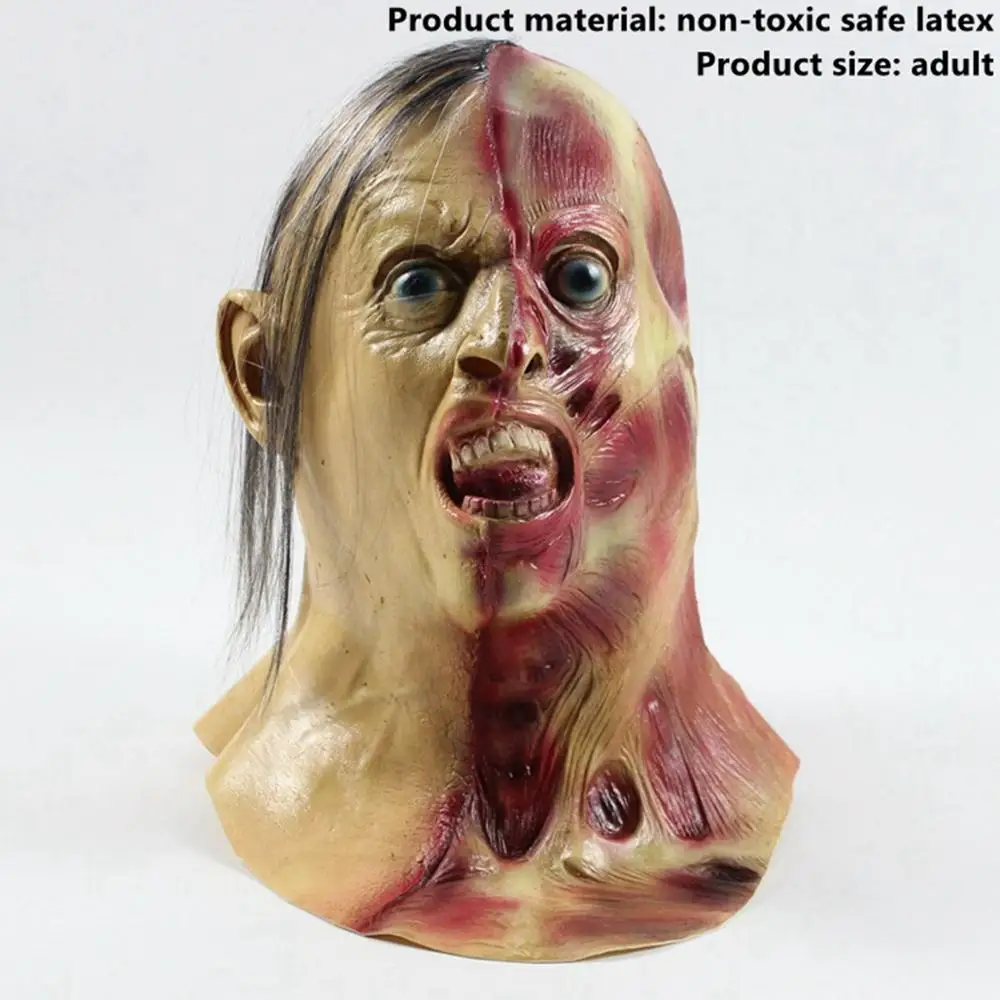 Halloween Mask 14 Taoup 1 шт. страшная маска Аксессуары для Хэллоуина реквизит тушь на Хэллоуин вечерние украшения для дома латексная маска призрак лицо монашка зомби - Цвет: Halloween Mask 14