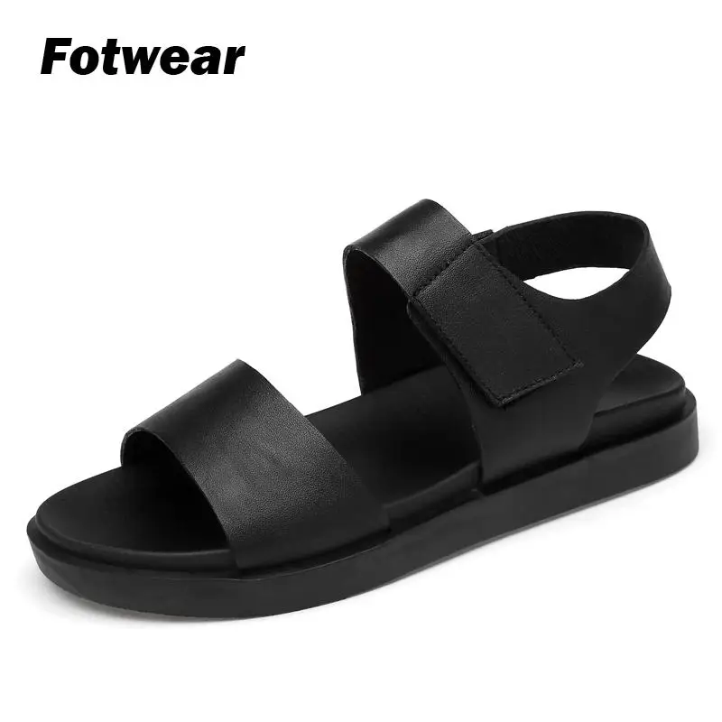 Fotwear/мужские сандалии босоножки из натуральной кожи высокое качество модная