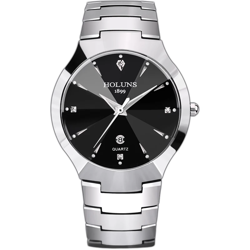 Holuns роскошные полный Вольфрам сталь повседневное повседневные часы для мужчин