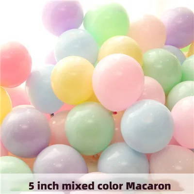 5inch 100pcs F 100 шт., воздушные шары в виде макарон, пастельные вечерние шары из латекса, гирлянда, яркие, для дня рождения, свадьбы, вечеринки, украшения, воздушные шары, Арка JL0137 - Цвет: 5inch 100pcs F