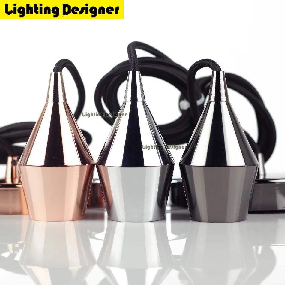 Новый Медный алюминиевый подвесной светильник E27 держатель лампы 220 В