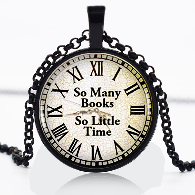 Little Time Quote Logo Black Chain Women Choker Statement Pendant Necklace For Men Dress Accessories AB0831204 | Украшения и