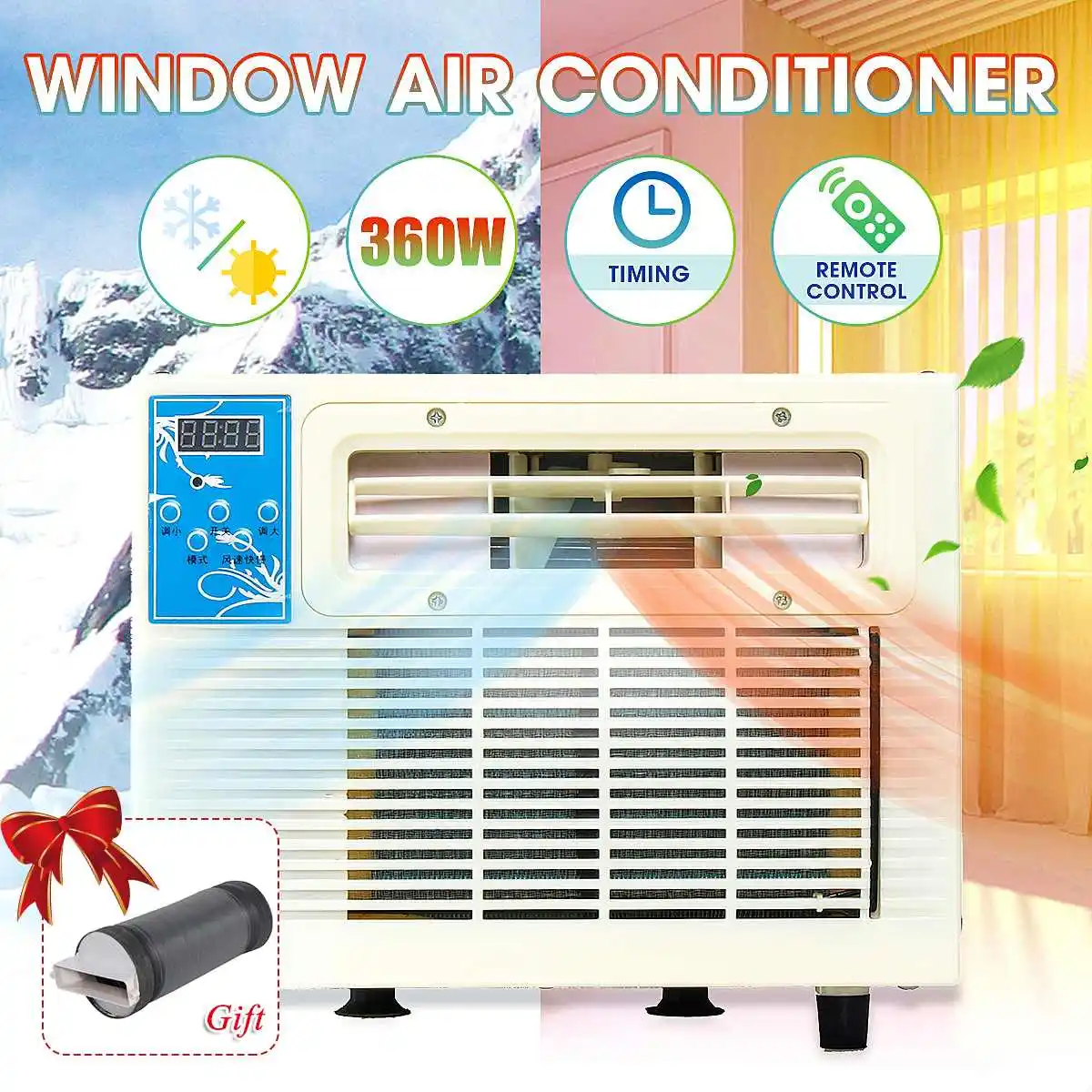 Новое поступление 900W Портативный кондиционера окна Портативный обогреватель кондиционера Вентилятор Cooler машина для изготовления холодного/тепла 220V осушитель