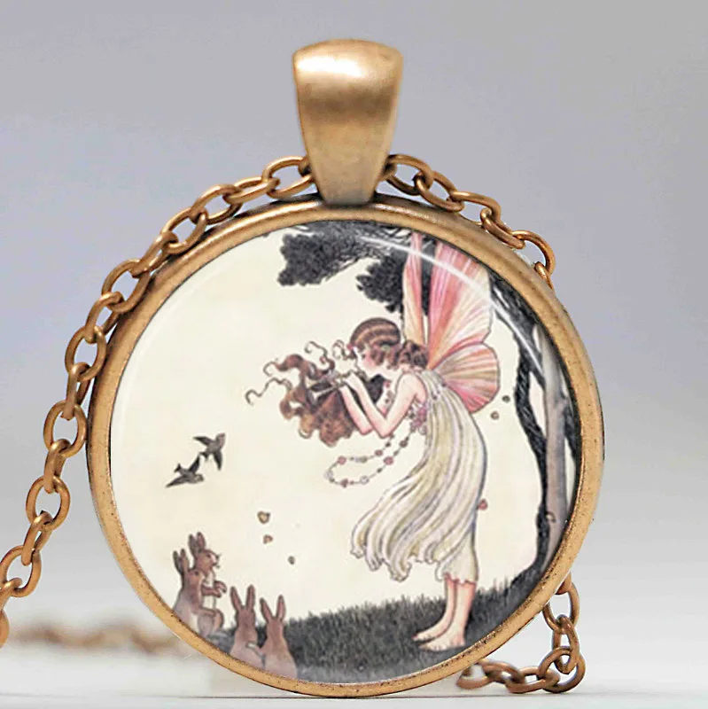 Бесплатная доставка музыкальное сказочное ожерелье Лесной Феи кролики фантазия