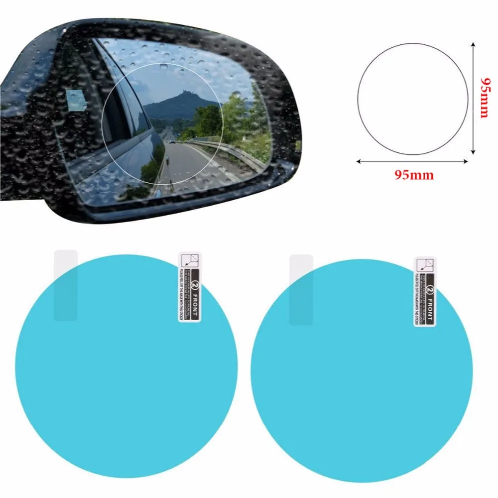 IOKONE Anti Fog Side Car Mirror Sticker Clear Rearview Protective Film Waterproof Rainproof Plastic Anti-glare | Автомобили и