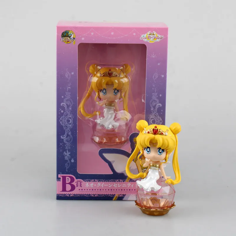 

Stock Anime Sailor Moon Tsukino Usagi Princess Serenity PVC Action Figure Collectible Model Toy 2 Colors 10.5cm Free shipping