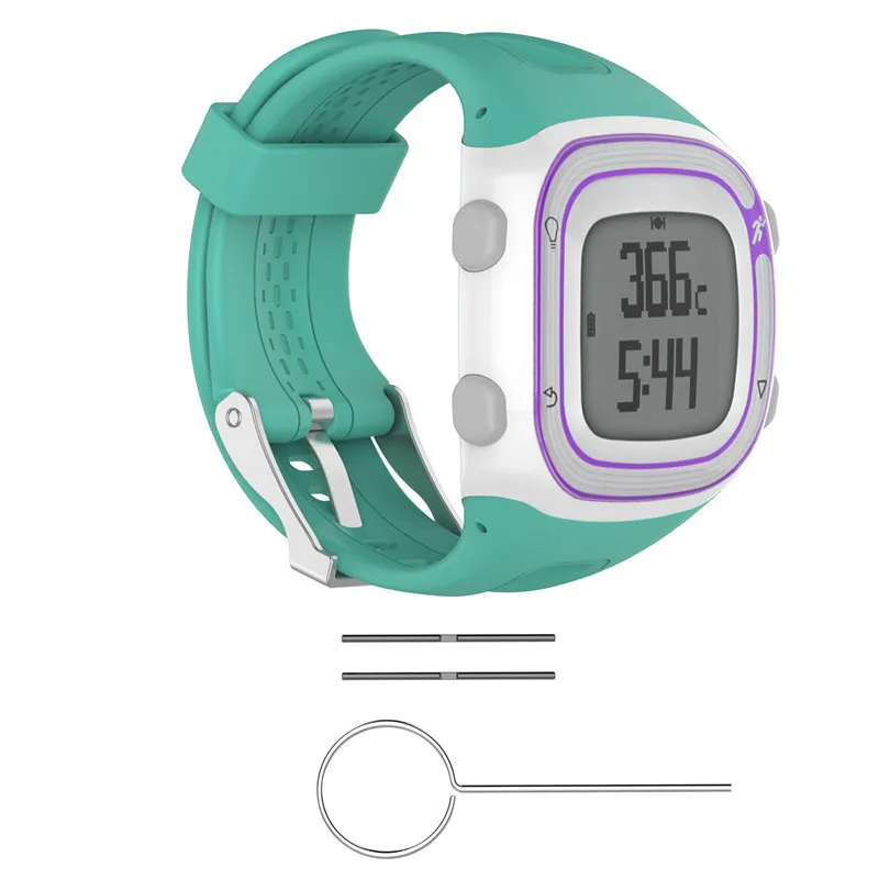 8 цветов Силиконовый Браслет Смарт часы ремешок для Garmin Forerunner 10 15 gps бег спортивные часы замена запястье