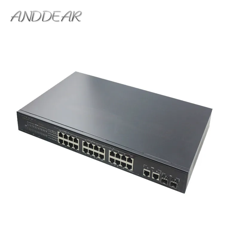 HY5 силовой штырь IEEE802.3af/at активный poe коммутатор 24 порта 1U 19 &quotrack mount источник