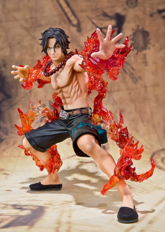 100% Оригинальные фигурки BANDAI Tamashii Nation фигурок ZERO Collection-Portgas D. Ace -Battle Ver.-от ONE PIECE |