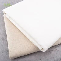 chainhonature color seriescotton linen fabric for diy quiltingsewing sofatable clothfurniture covercushion material50x150
