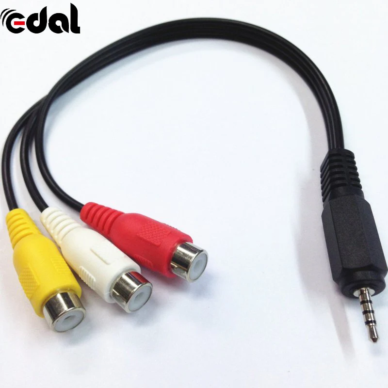 Новинка отличное качество 2 5 мм мини штекер на 3 RCA Женский аудио видео кабель