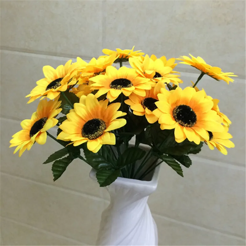 1 букет из 7 цветов на голову украшение для вечерние искусственный шелковый