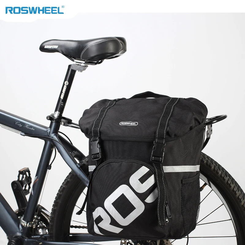 ROSWHEEL 15L водостойкая велосипедная задняя Сумка для велосипеда прочная сумка