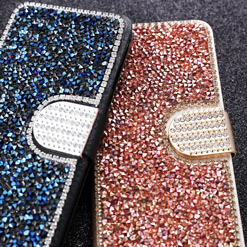 Kisscase кожа Алмазный флип чехол для iPhone 5 5S SE Чехол 7 8 6 6S Plus блеск горный хрусталь Capa