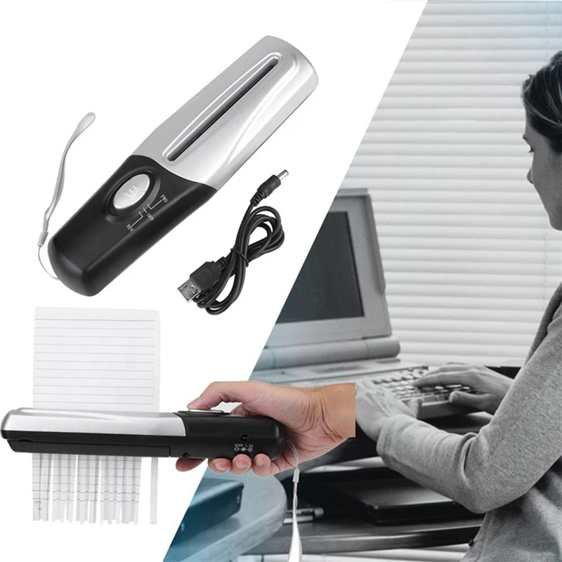 Горячий-креативный Ручной Usb Powered бумажный триммер измельчители для раздавливания офиса мини-документов портативный Электрический измельчитель мини