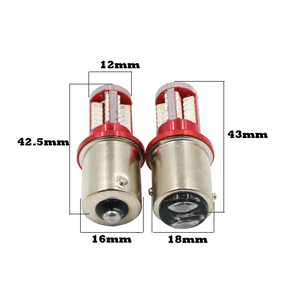 YSY 50X 3014 57SMD P21W BA15S 1156 P21/5 W Автомобильная светодиодная лампа заднего хода 1157 тормоза