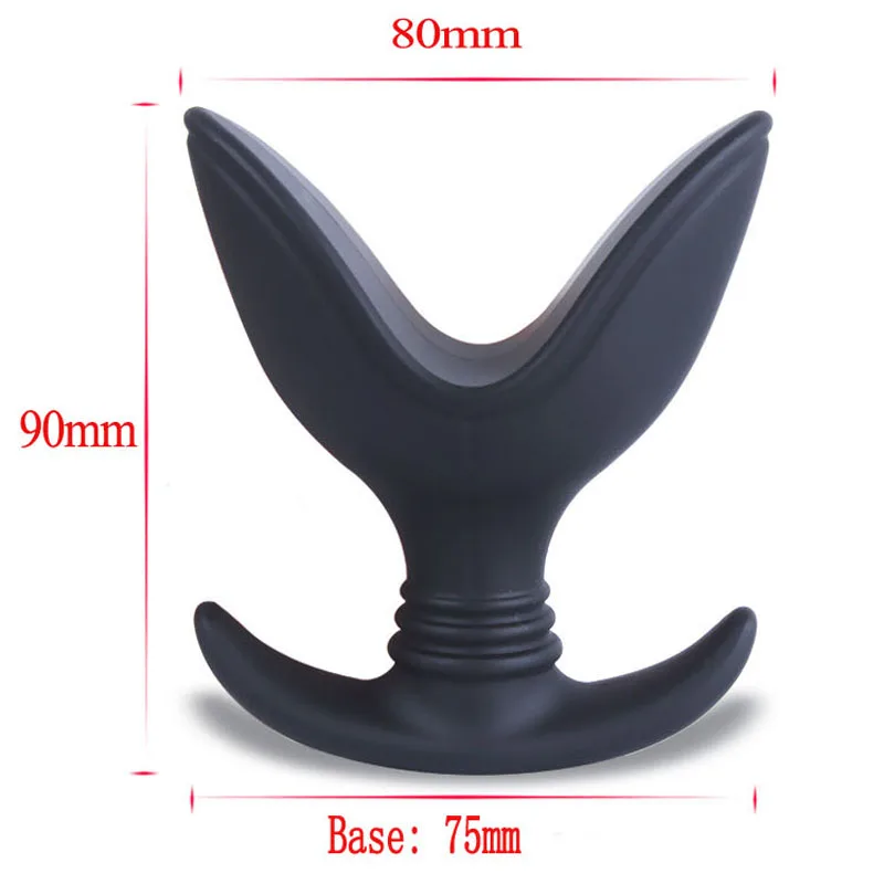 Мягкий силиконовый V образный вырез открывающаяся Анальная пробка зеркало для