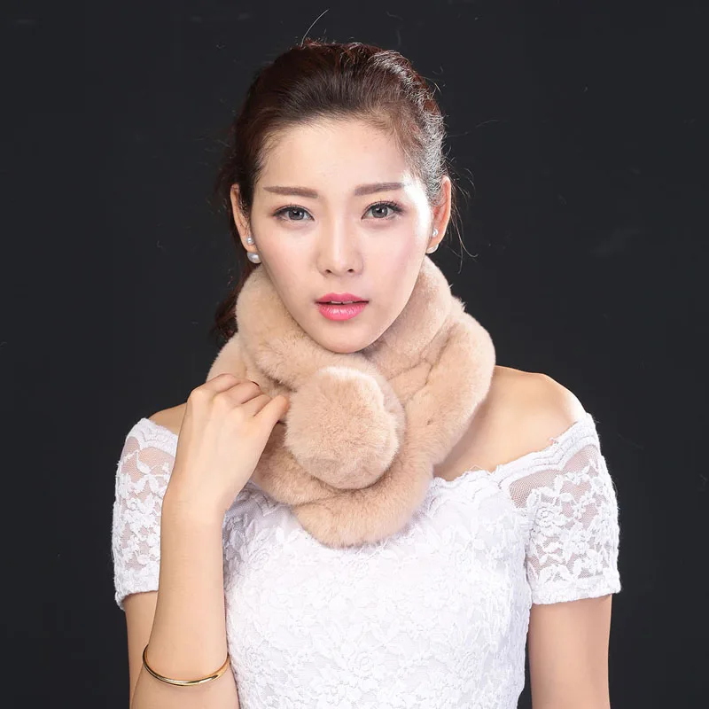 Хит 2020 Новый Модный женский комплект из кроличьей кожи шарф меха кролика рекс