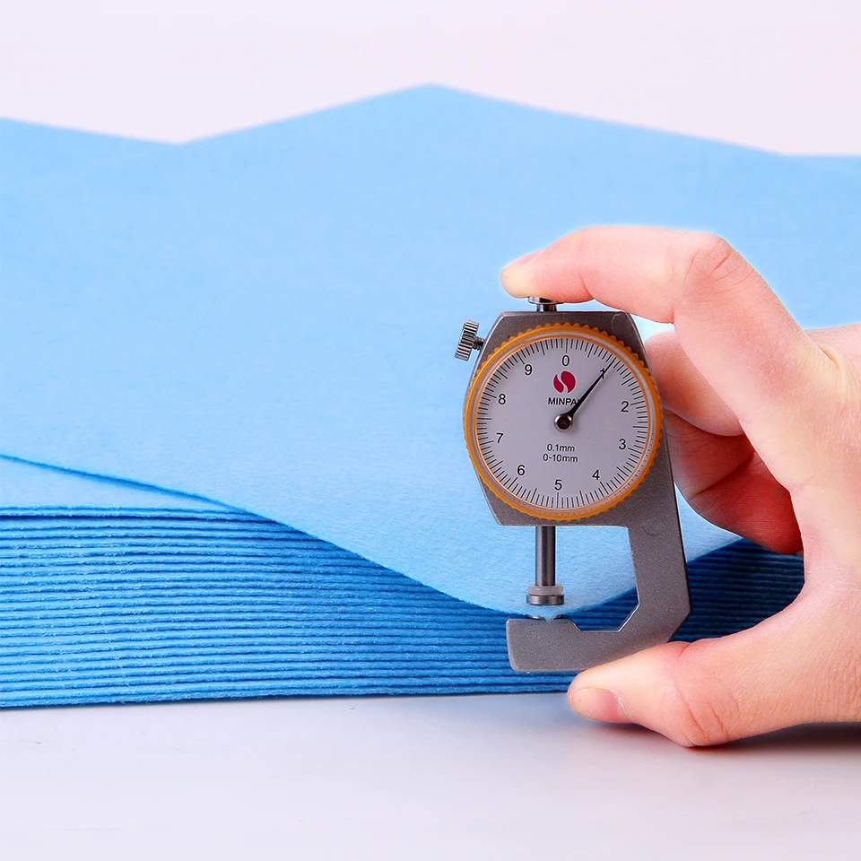 Фетровый материал для шитья Одноцветный синий цвет 30x30 см толщина 1 мм|felt material|fabric