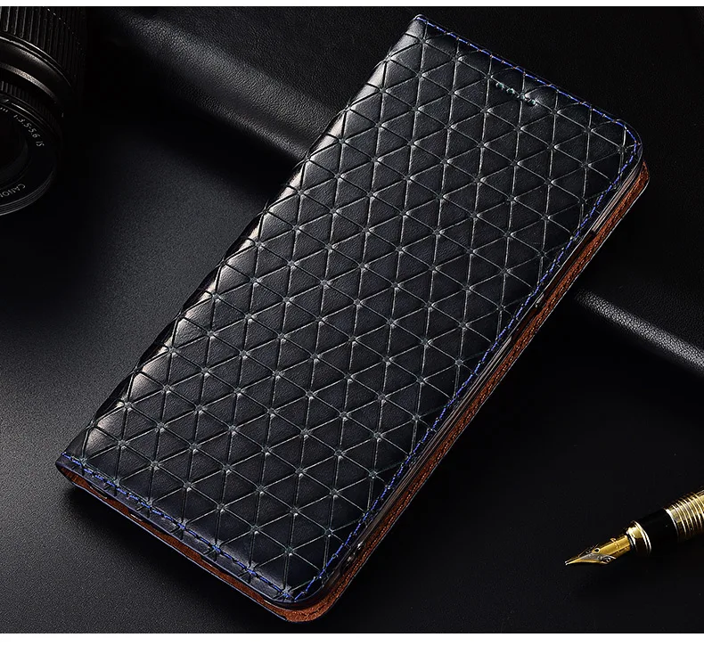 HX15 чехол из натуральной кожи с магнитной подставкой и откидной крышкой для Xiaomi Redmi Note 7(6,3 '), чехол с откидной крышкой для Redmi Note 7, чехол со слотом для карт