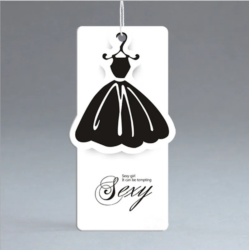 Индивидуальный класс A 400g бирки из мелованной бумаги рубашка/Платье с принтом