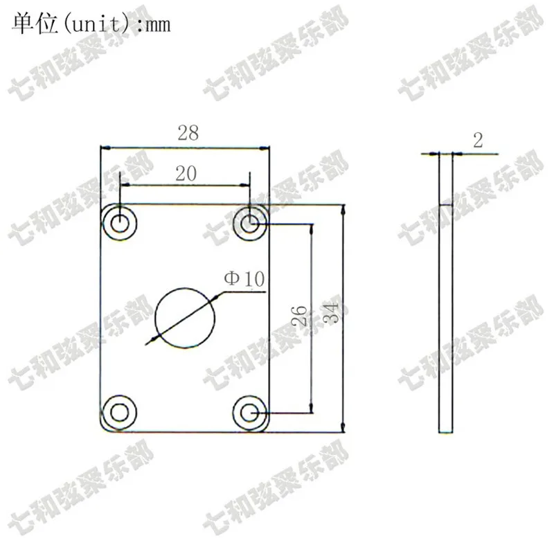 3 шт. прямоугольник пластиковый гитарный разъем тарелки квадратная розетка для