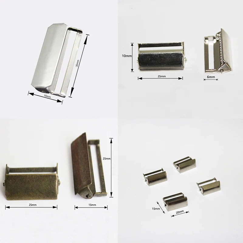 

Silver/Antique Bronze Metal Suspenders Adjust Buckles Craft Clips Garment Accessories 7500 pcs/lot