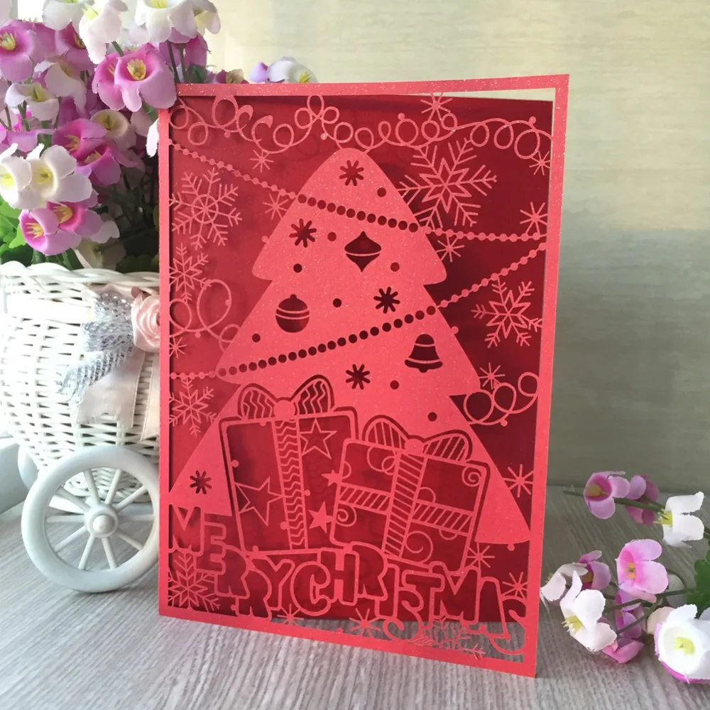 20 шт. перламутровая Мерцающая бумага Новое поступление две складные открытки