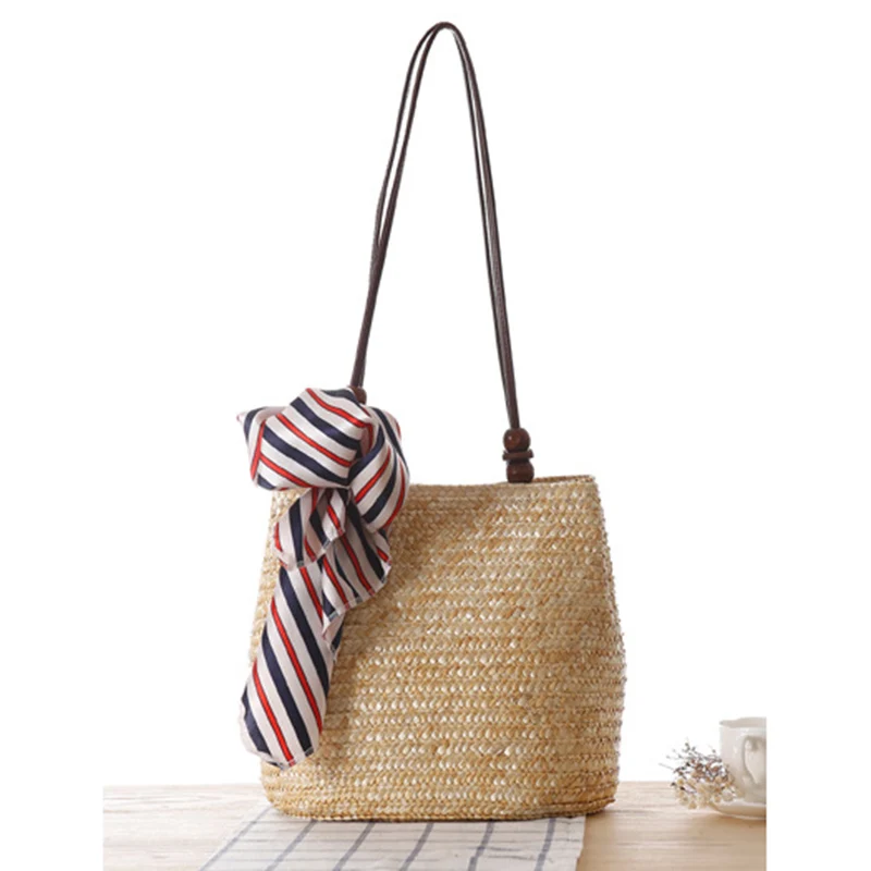 

WILIAMGANU новый шарф женская сумка 2022 соломенное плетение новая маленькая Дизайнерская Дорожная соломенная сумка через плечо сумочки плетеная...