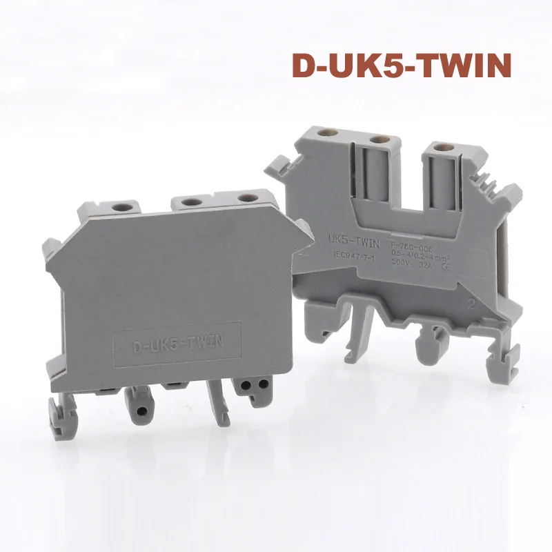 _ Клеммная колодка с заглушкой и двойным выходом Din Rail|Клеммные колодки| |